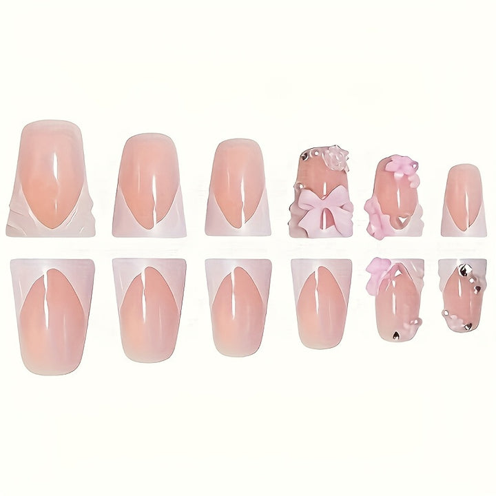 Artistic Floral Press-On Nail Extensions Stornfield