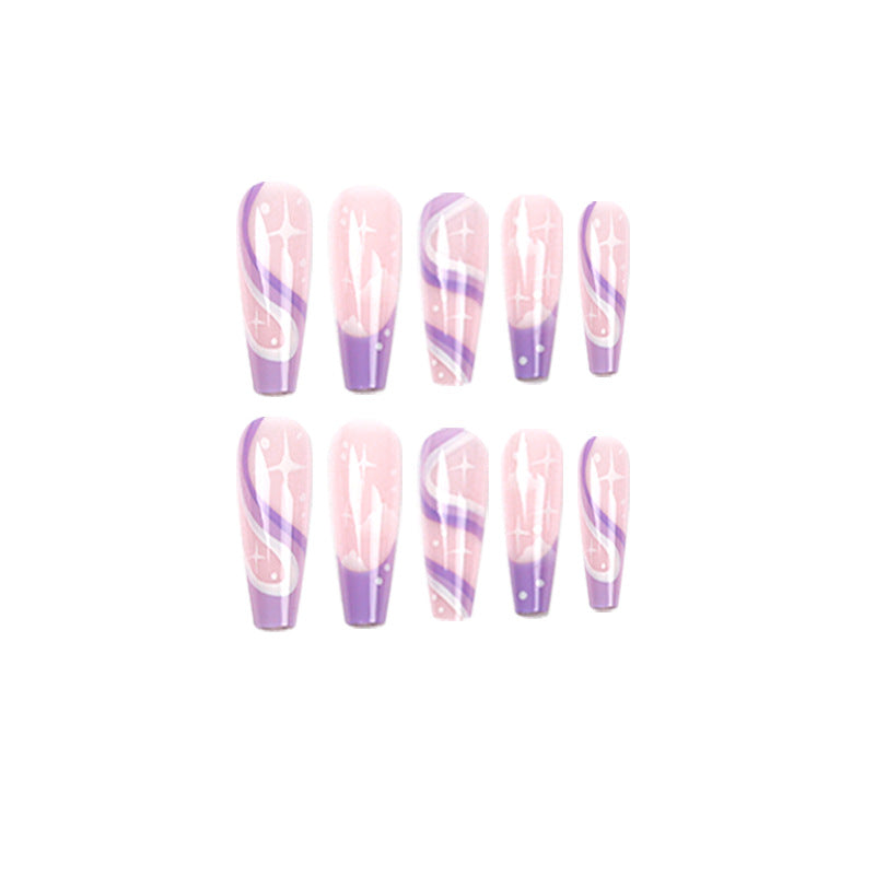 Artful Nail Extensions with Trendy Ombre Design Stornfield