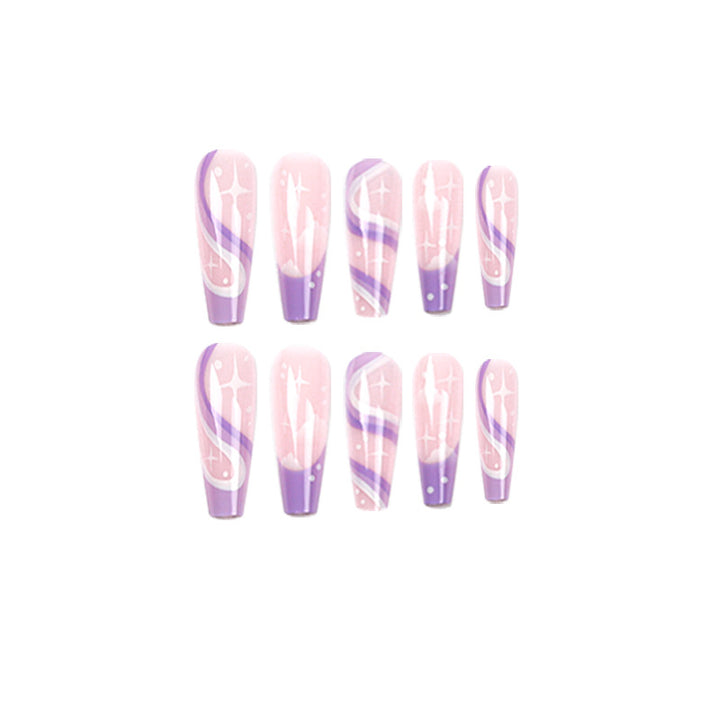 Artful Nail Extensions with Trendy Ombre Design Stornfield