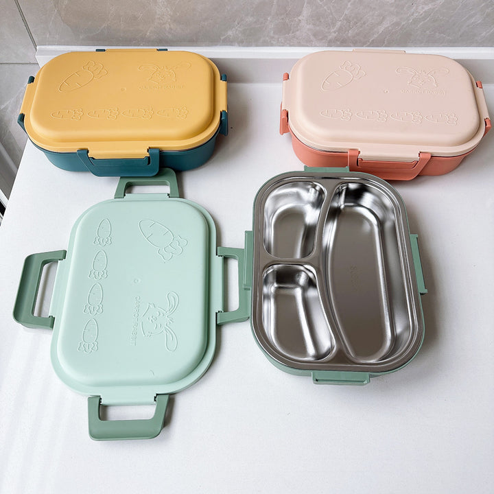 Carrot-Themed Multi-Compartment Lunch Box