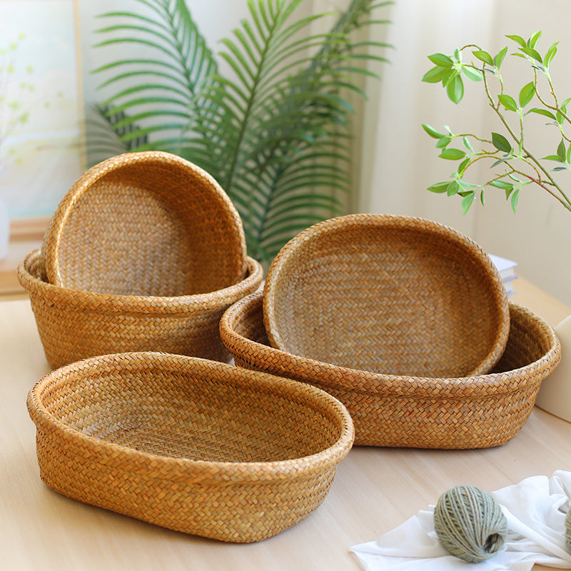 Natural Woven Serving Basket Stornfield