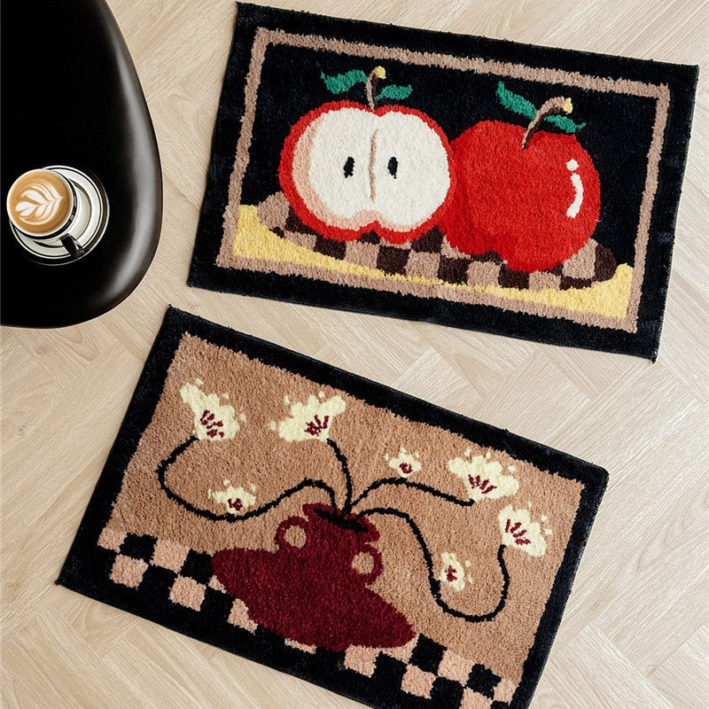Artistic Floral Design Entrance Mat for Home