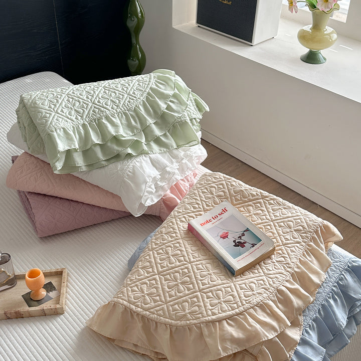 Quilted Cotton Bedspread Set