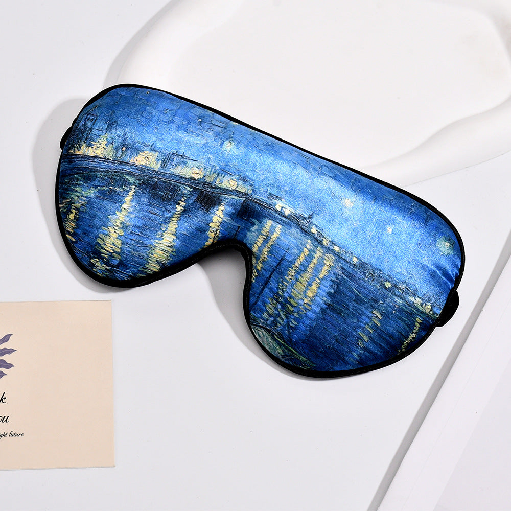 Unisex soft ergonomic sleep mask with contoured eye area and adjustable elastic band Stornfield