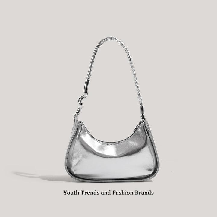 Sleek Metallic Evening Shoulder Bag Stornfield