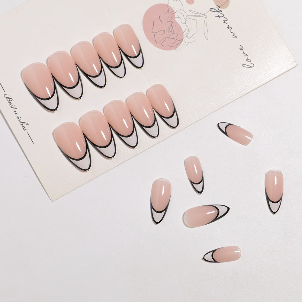 Stylish French Tip Press-On Nail Set Stornfield