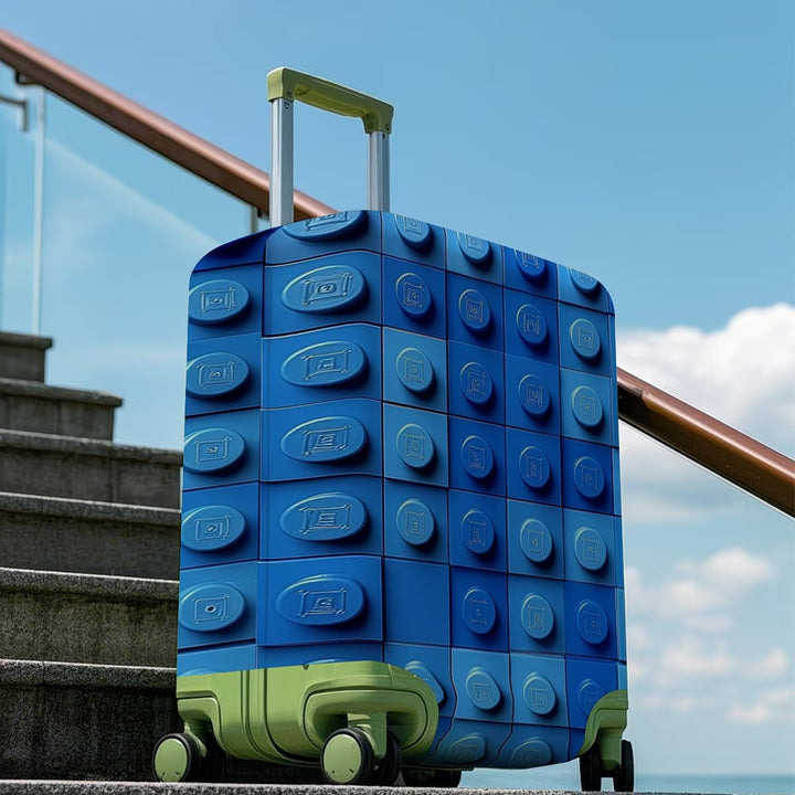 Unisex non-elastic suitcase cover with three-dimensional nub structure and non-slip inner fastening Stornfield