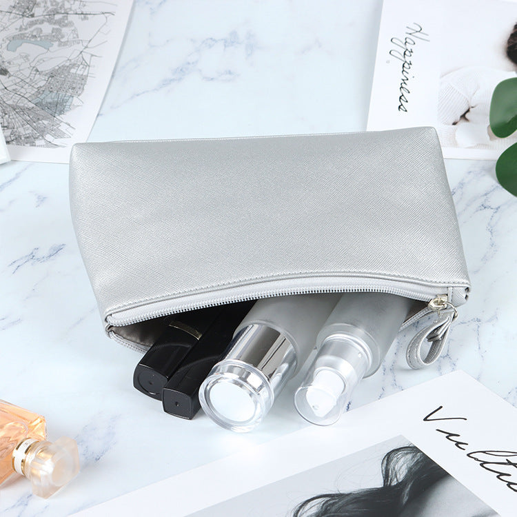 Elegant Metallic Makeup Pouch