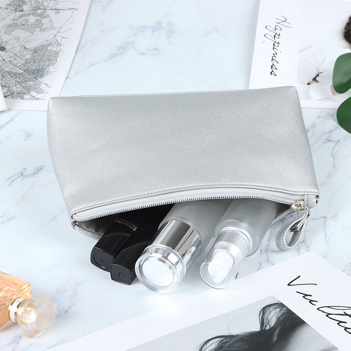 Elegant Metallic Makeup Pouch