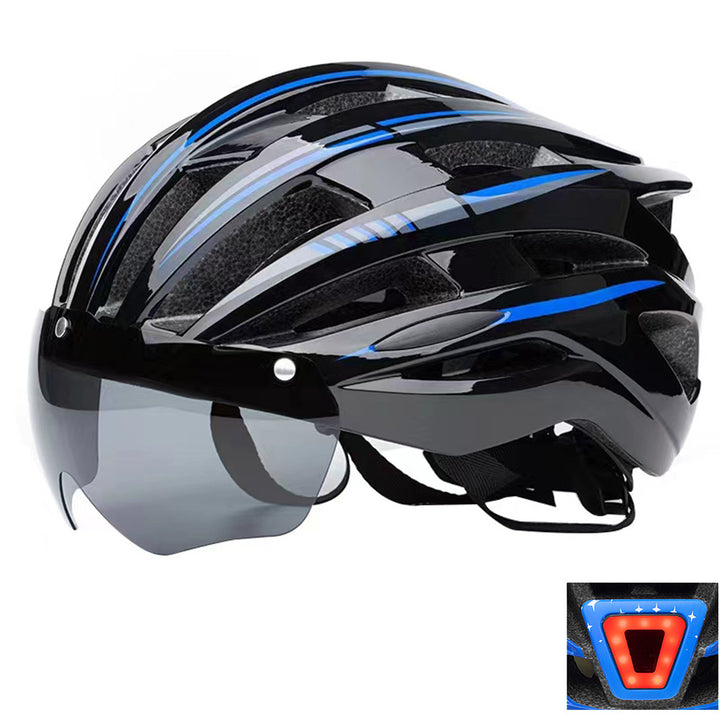 Bicycle helmet with integrated visor and innovative ventilation system Stornfield