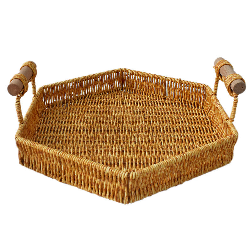 Rustic Handwoven Storage Tray Stornfield