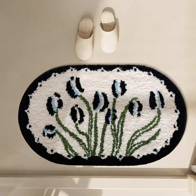 Floral Patterned Bath Mat Stornfield