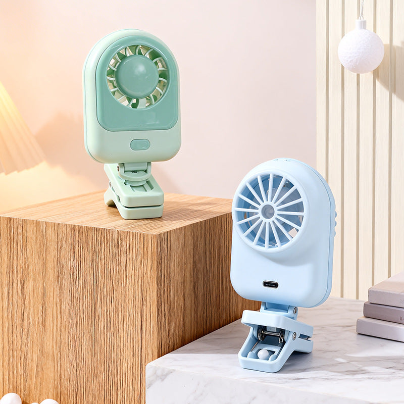 Women's Portable Clip Fan with USB Charging Option and Outstanding Flexibility Stornfield