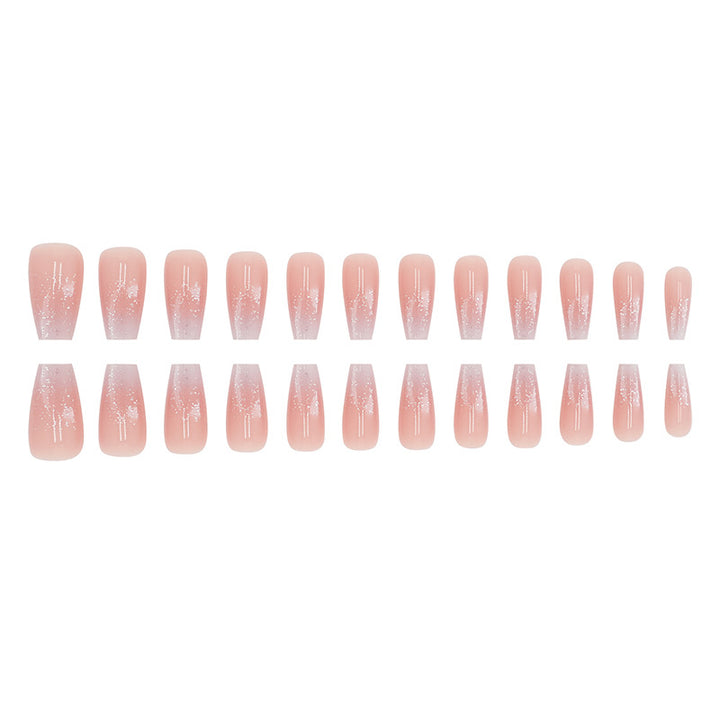 Art nails with elegant gradient and high gloss finish Stornfield