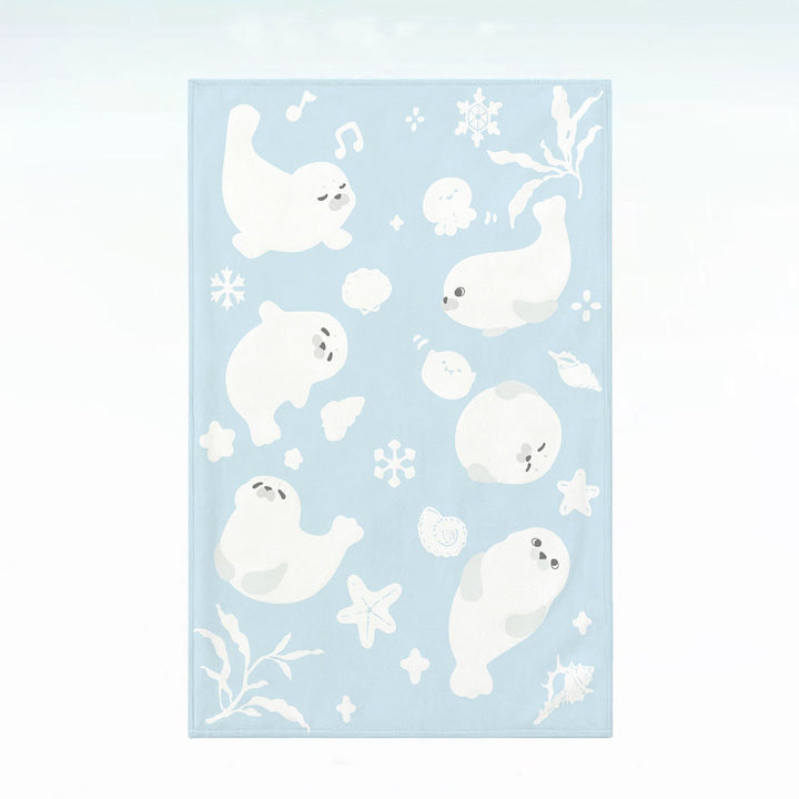 Sea Life-Themed Plush Throw Blanket
