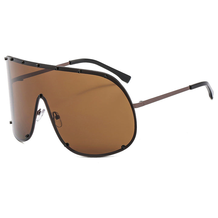 Women futuristic sunglasses with large frame and innovative design Stornfield
