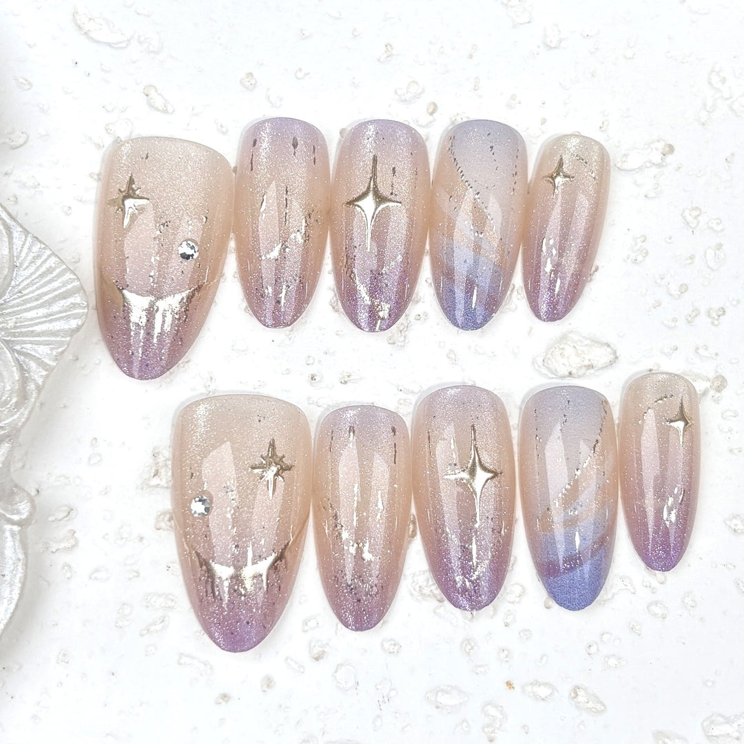 Glamorous Gradient Press-On Nails