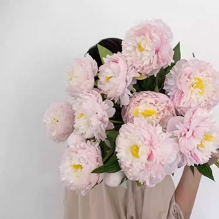 Faux Peony Floral Stem