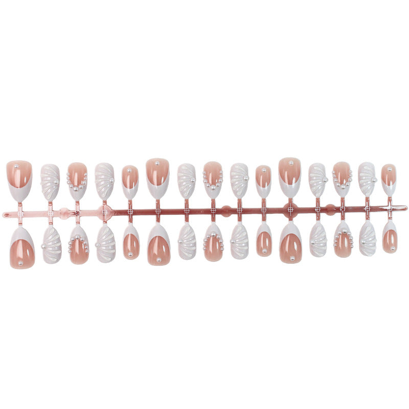 Artificial nail set with elegant peaks and 3D details Stornfield