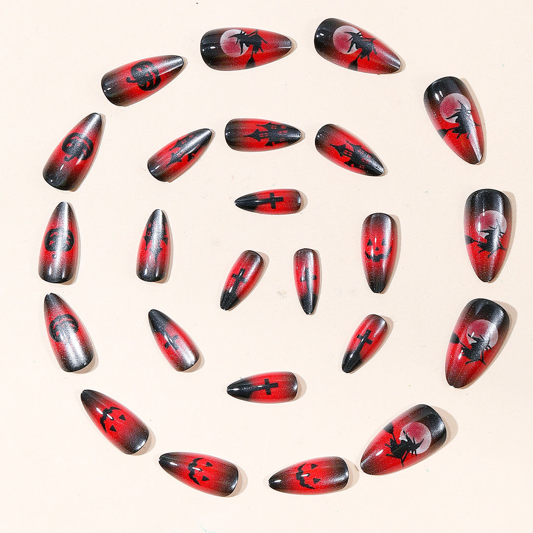 Halloween-Themed Gothic Nail Art Stornfield