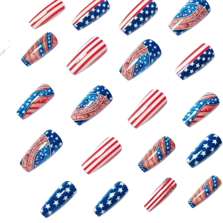 Nail art with creative patriot designs Stornfield