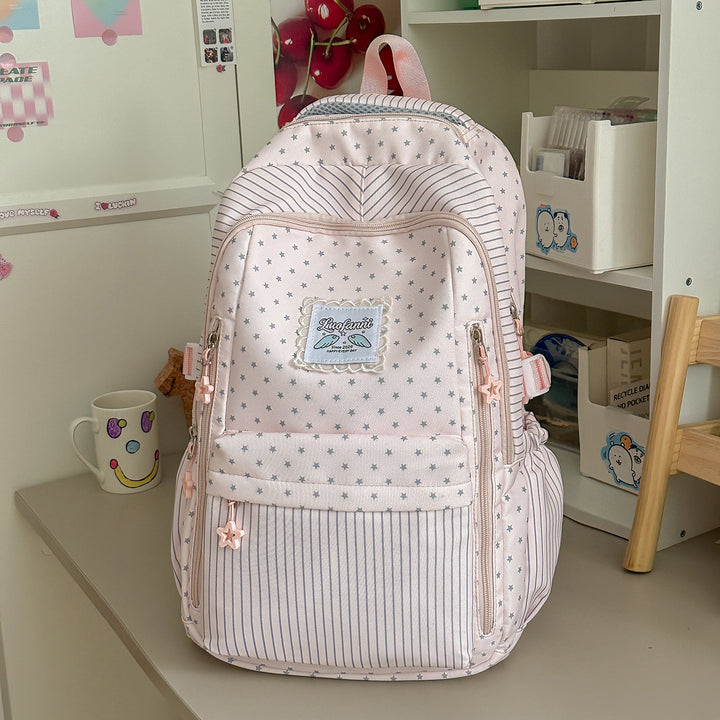 Whimsical Star-Embellished School Backpack Stornfield