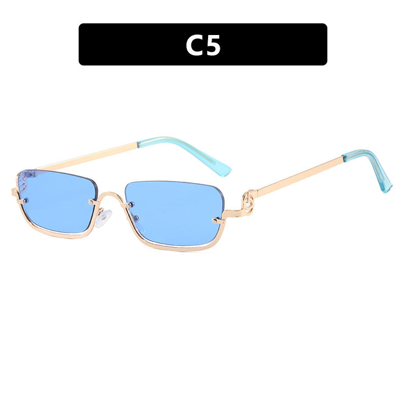 Women square sunglasses with elegant metal frame Stornfield