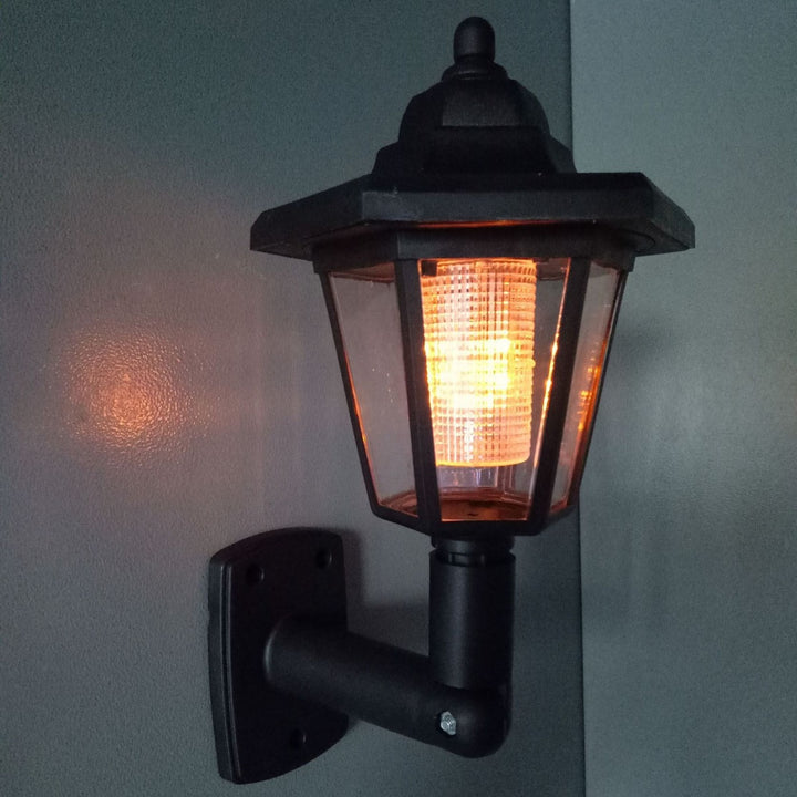 Solar-Powered Outdoor Pathway Lighting Fixture