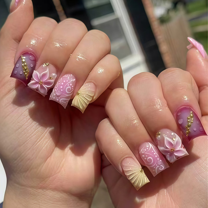 Artistic Decorative Press-On Nail Art Stornfield