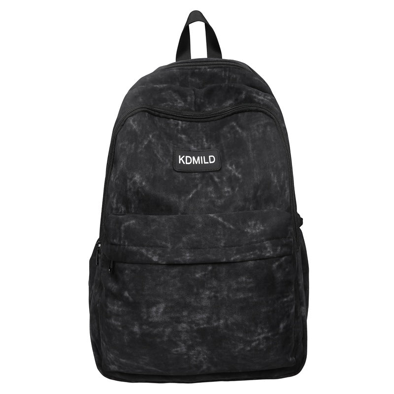 Lightweight Textured Canvas School Backpack Stornfield