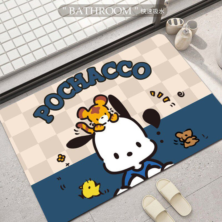 Cartoon Character Bath Mat for Bathroom
