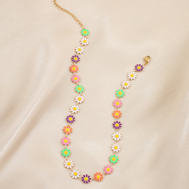 Floral Charm Statement Necklace Stornfield