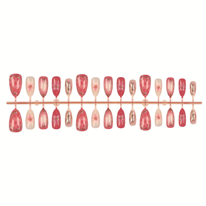 Floral Inspired Press-On Nail Art