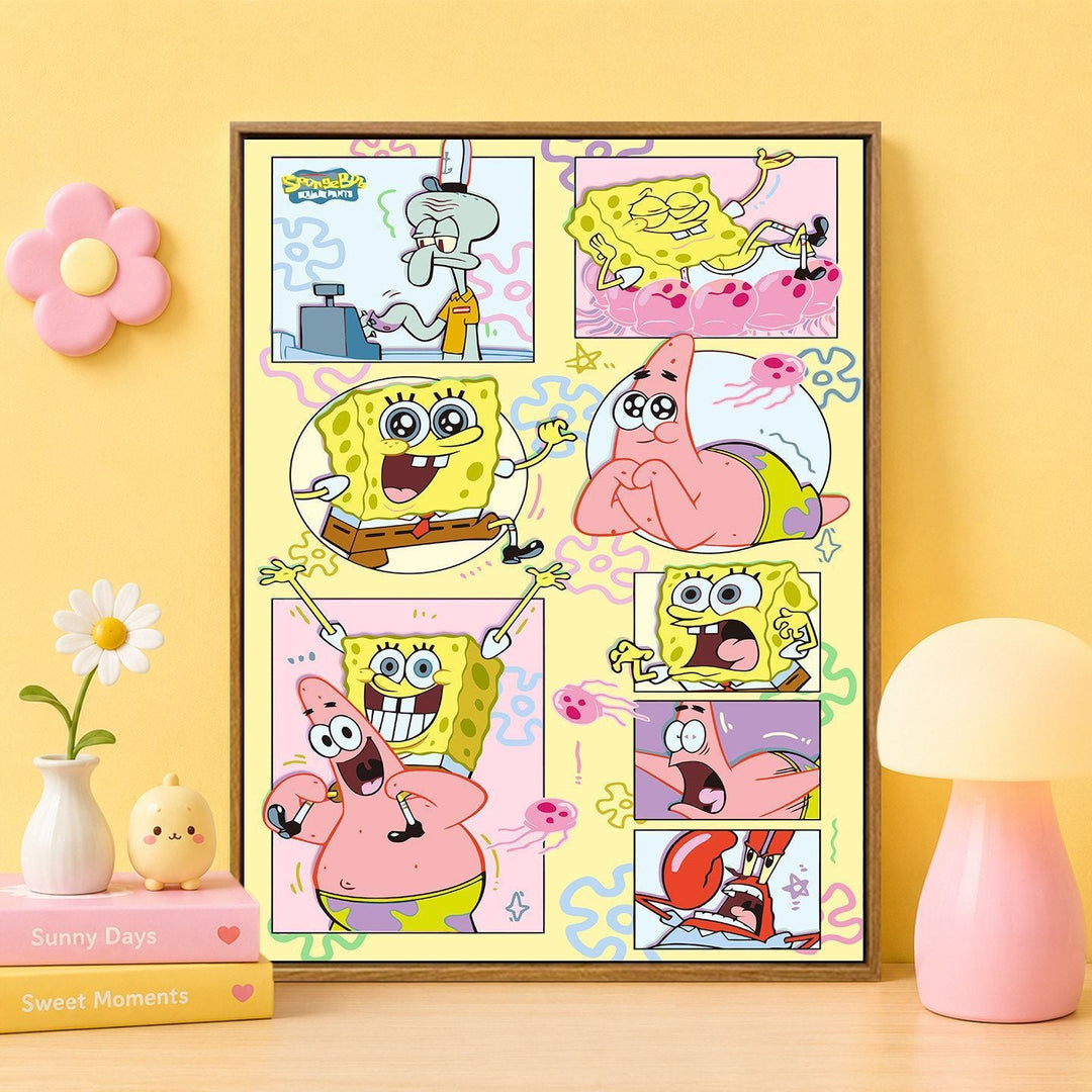 Cartoon Character Themed Wall Art Print Stornfield