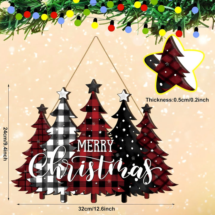 Decorative wooden sign with winter motifs Stornfield
