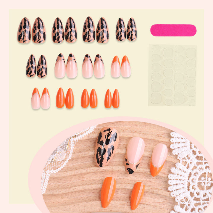 Creative Leopard Print Press-On Nails Stornfield