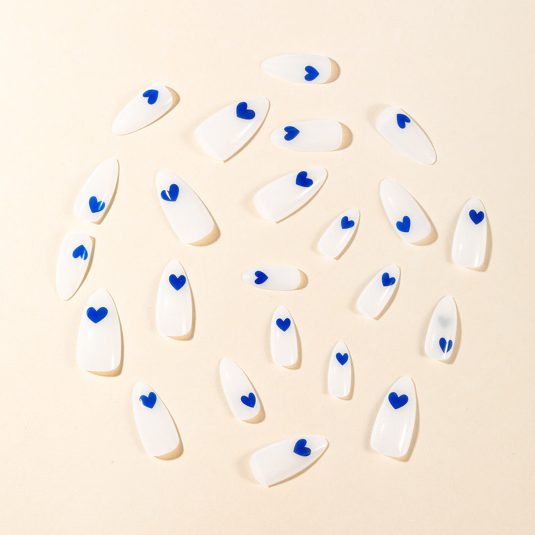Heart-Accent Acrylic Nail Design Stornfield