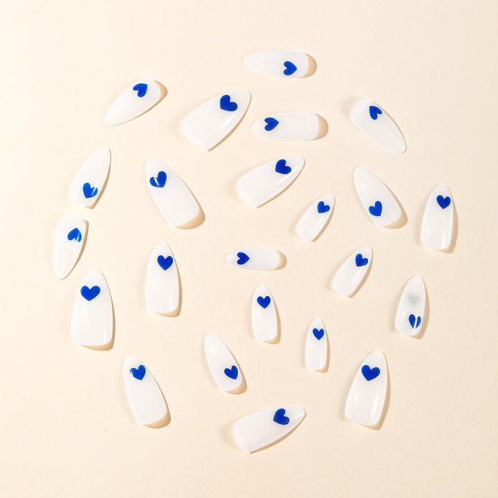 Heart-Accent Acrylic Nail Design Stornfield