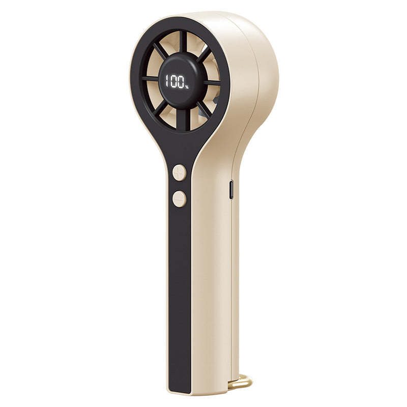 Unisex Portable Hand Fan with LCD Display and Ergonomic Design Stornfield