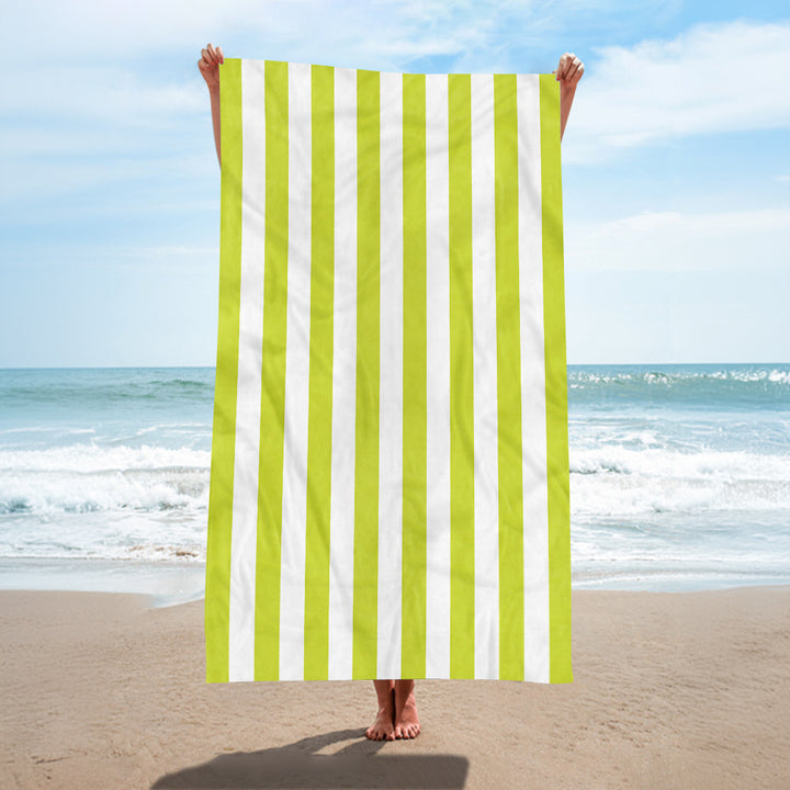Beach towel with elegant wide stripes Stornfield