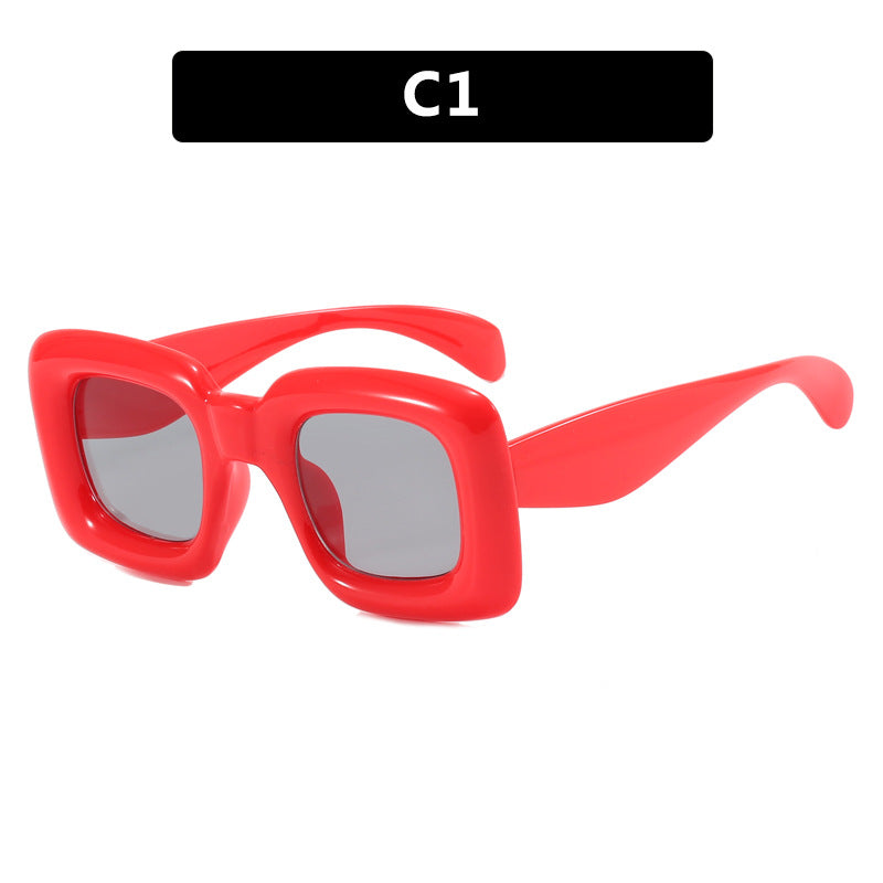 Women stylish square sunglasses with wide frame Stornfield