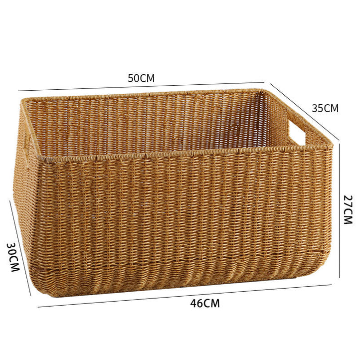 Large Handwoven Storage Basket with Ergonomic Handles Stornfield