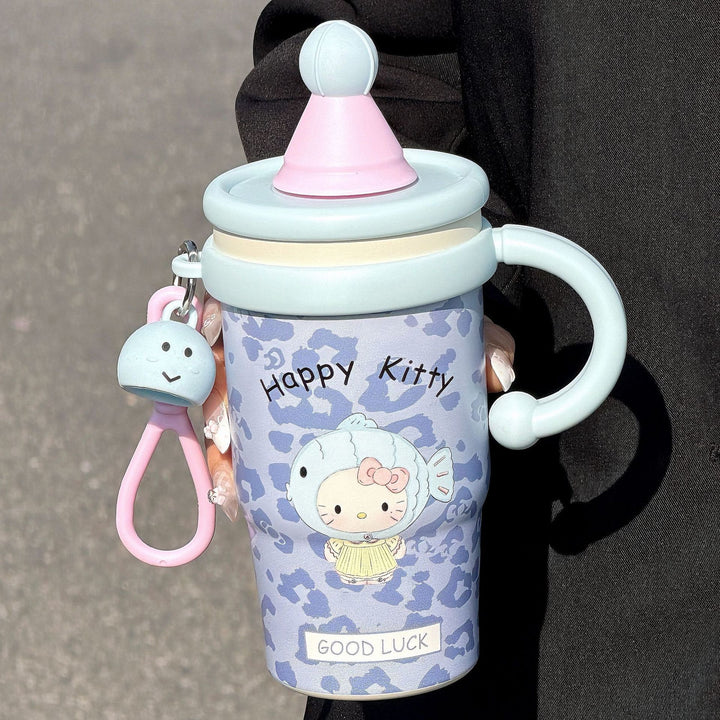 Women's insulated drinking cup with cute cat design Stornfield