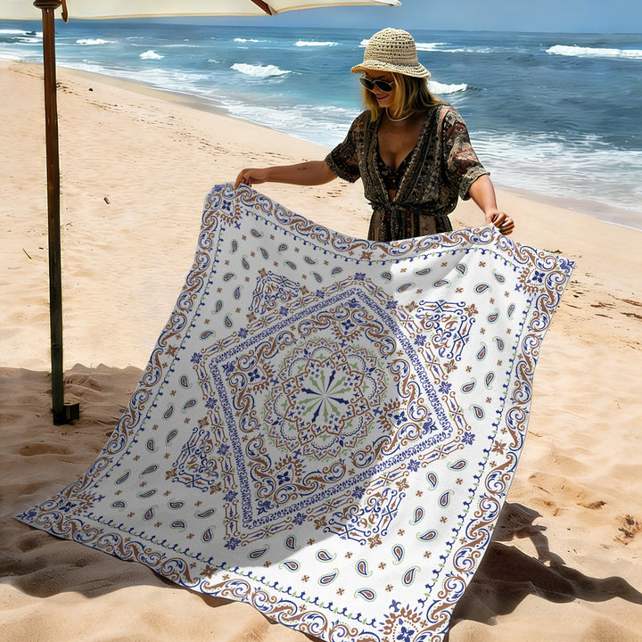 Mandala Design Beach Mat Stornfield