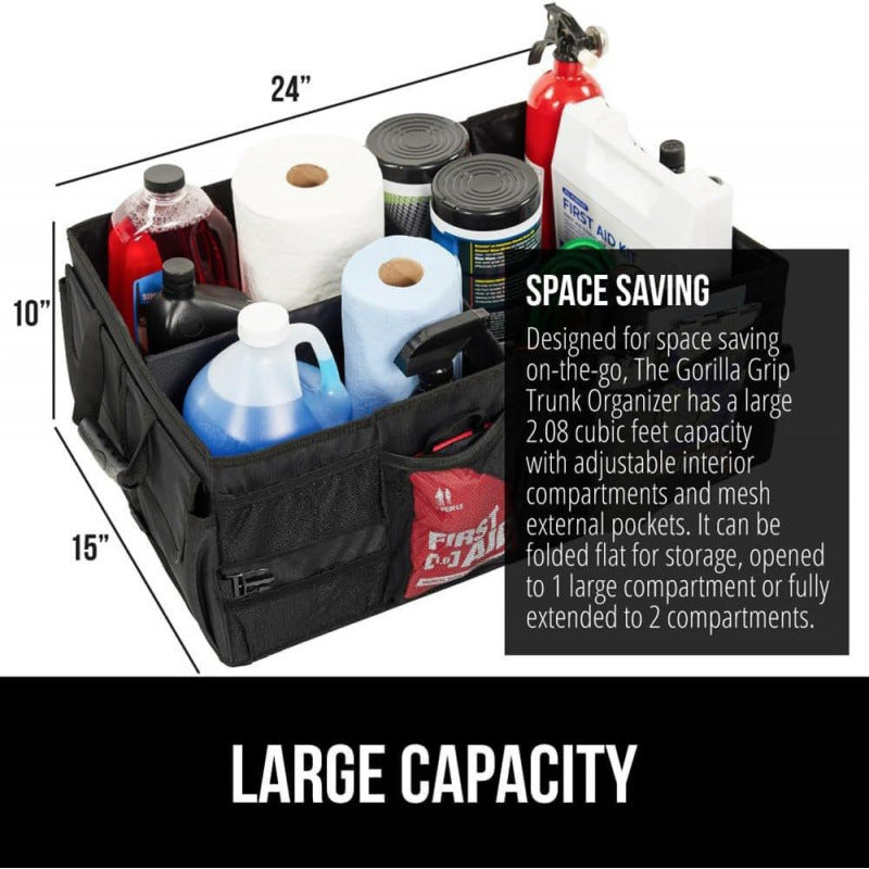 Spacious car organizer with removable compartments Stornfield