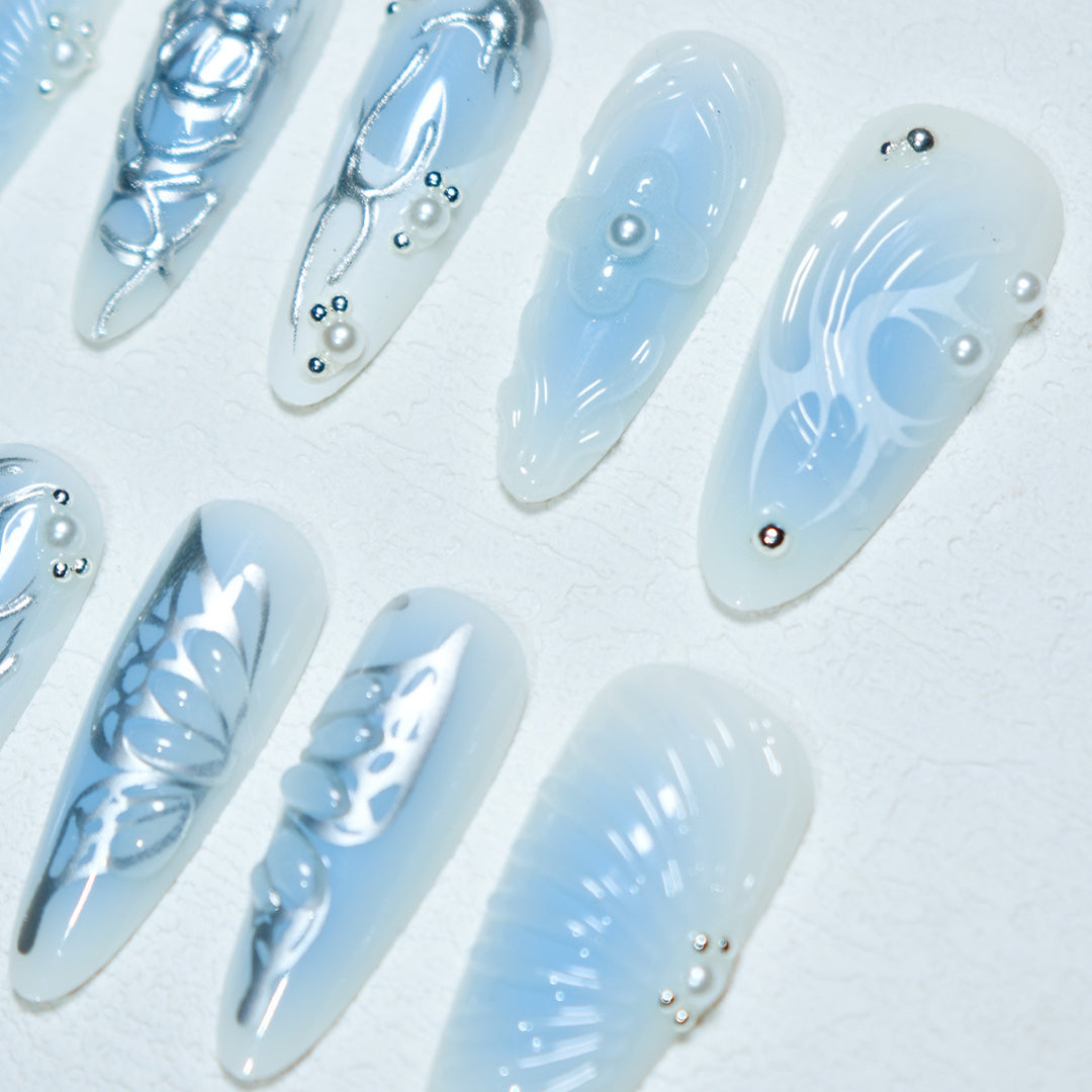 Artistic 3D Acrylic Nail Design Stornfield