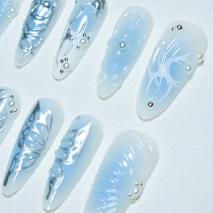 Artistic 3D Acrylic Nail Design Stornfield