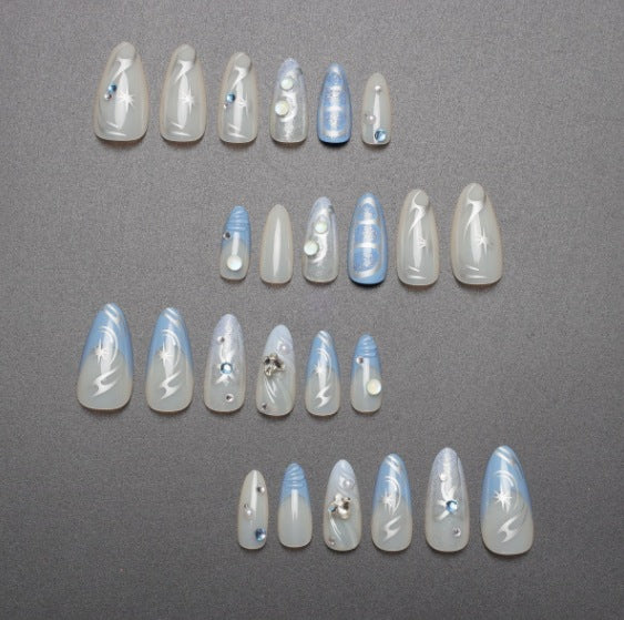 Artistic Stiletto Nail Art Enhancements Stornfield