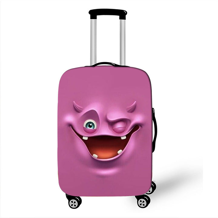 Unisex Hard-shell suitcase with funny cartoon face Stornfield