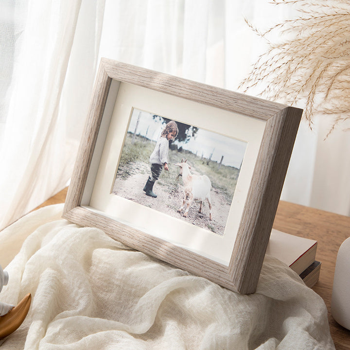 Natural Wooden Photo Frame for Home Decor